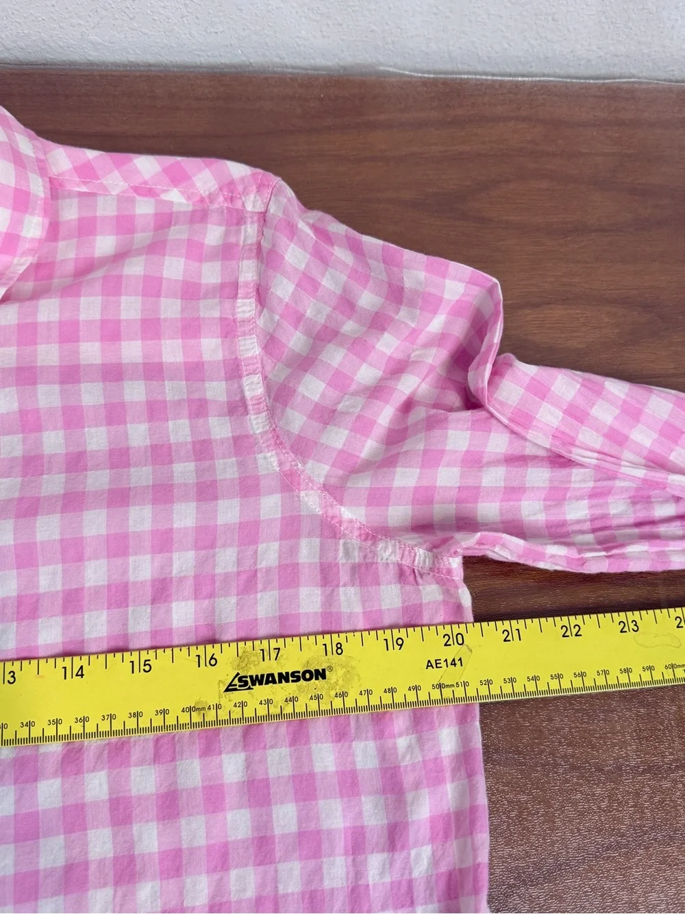J. Crew Pink Gingham Button-Down Shirt 10